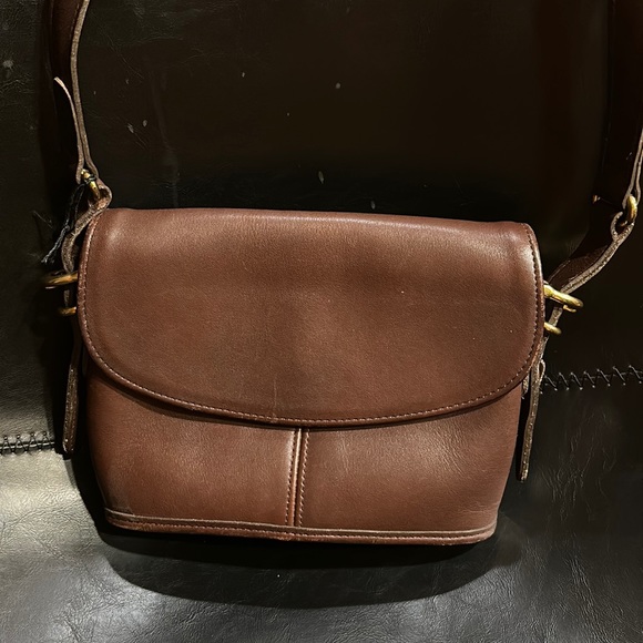 COACH 9801 Legacy Equestrian Brown Glove Leather Bag - Picture 1 of 7